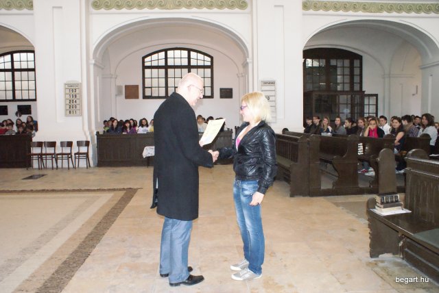 A végzősök utolsó áhitata