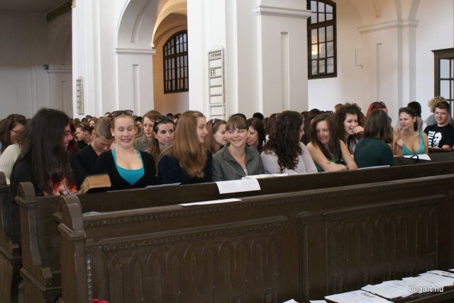 A végzős diákok utolsó áhítata