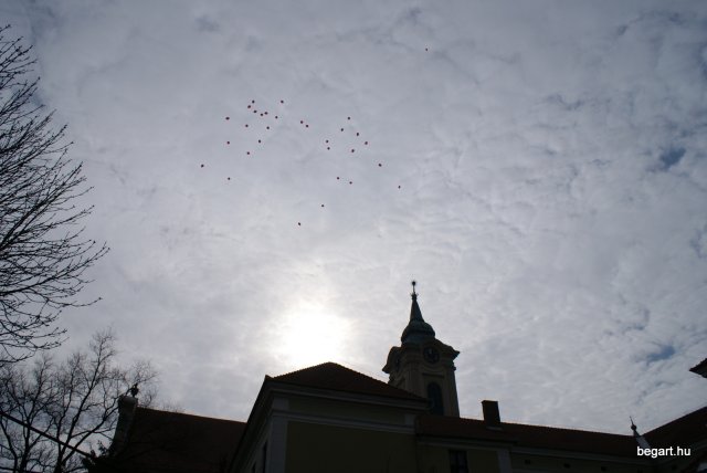 Pirosba öltöztünk