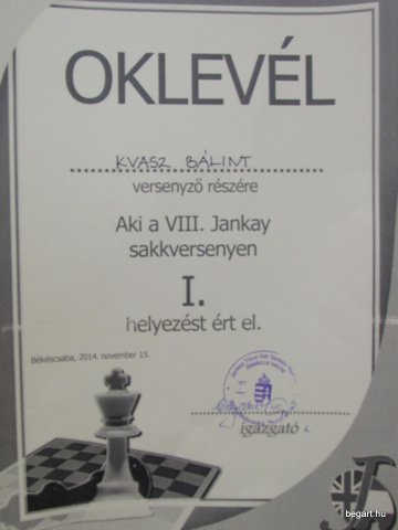 VIII. Jankay sakkverseny