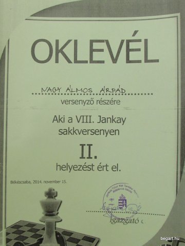 VIII. Jankay sakkverseny