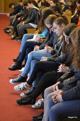 A végzős osztályok utolsó áhítata