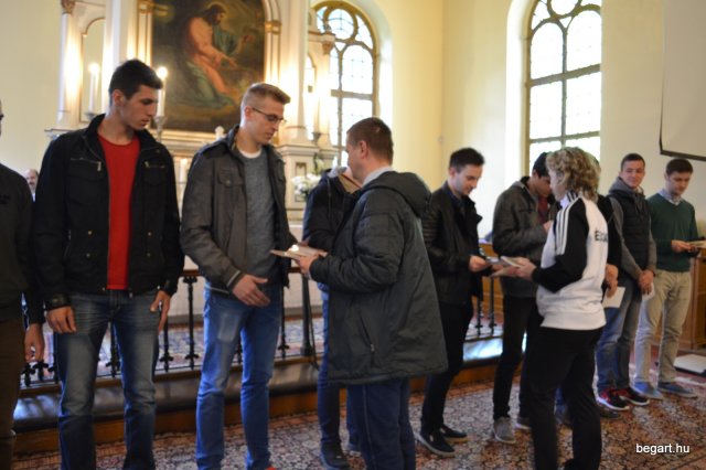 A végzős osztályok utolsó áhítata