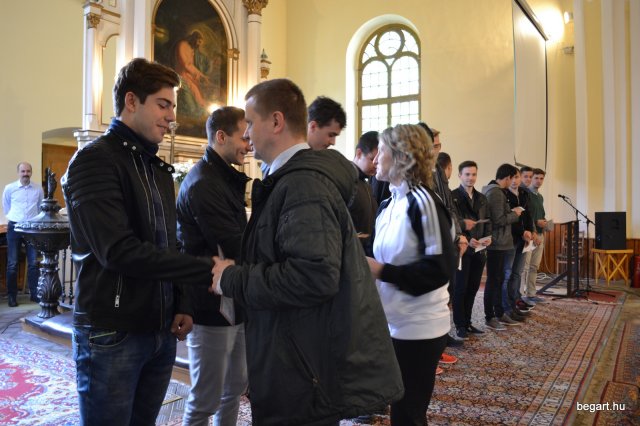 A végzős osztályok utolsó áhítata