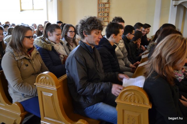 A végzős osztályok utolsó áhítata