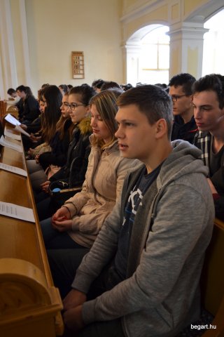 A végzős osztályok utolsó áhítata
