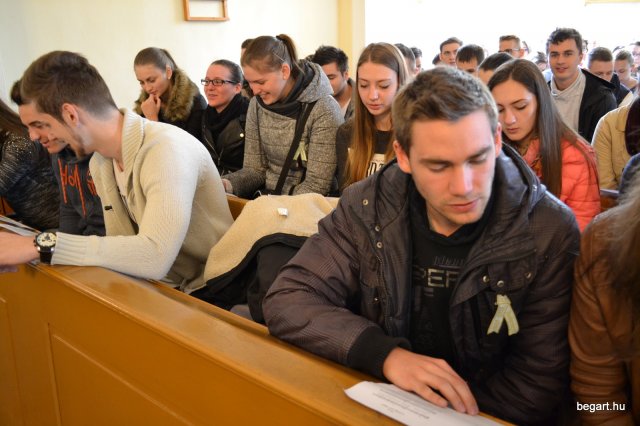 A végzős osztályok utolsó áhítata