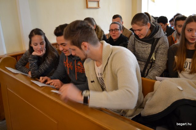 A végzős osztályok utolsó áhítata