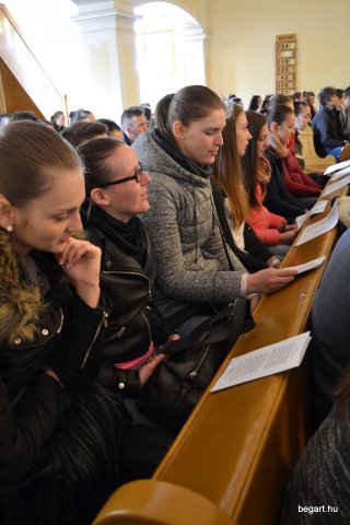 A végzős osztályok utolsó áhítata