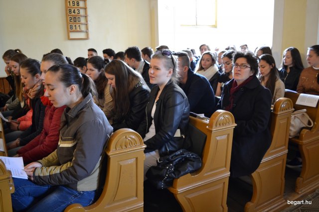 A végzős osztályok utolsó áhítata