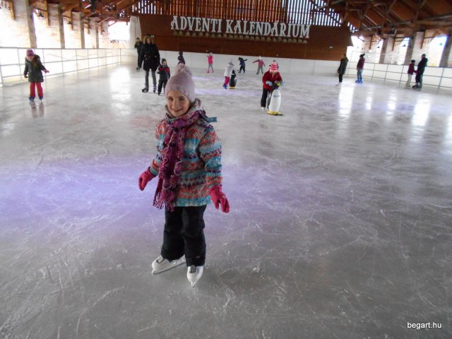 Korcsolyáztunk